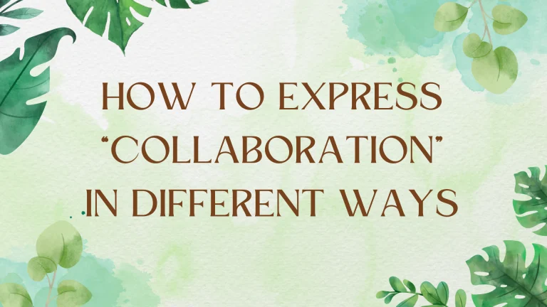 Beyond Collaboration: Diverse Synonyms for Teamwork