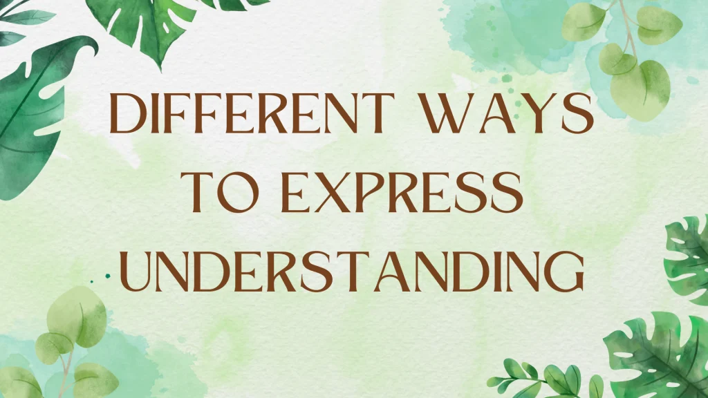 Beyond Empathy: Diverse Ways to Express Understanding Beyond Empathy: Diverse Ways to Express Understanding